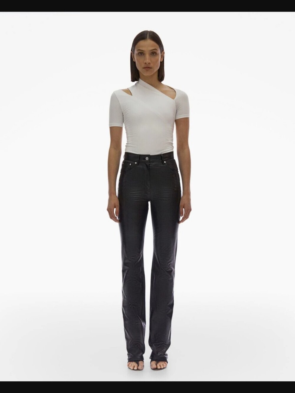 Helmut Lang Leather 5-Pocket Pant